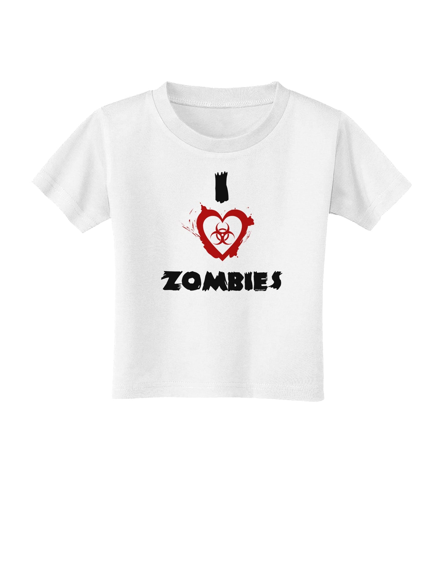 I Heart Zombies - Bio Hazard Heart Toddler T-Shirt-Toddler T-Shirt-TooLoud-White-2T-Davson Sales