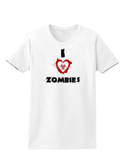 I Heart Zombies - Bio Hazard Heart Womens T-Shirt-Womens T-Shirt-TooLoud-White-X-Small-Davson Sales