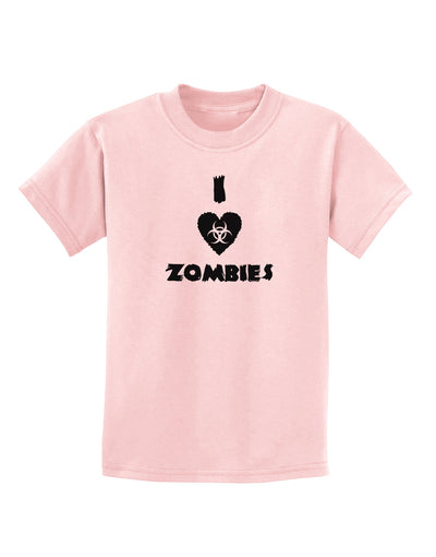 I Heart Zombies - Biohazard Heart Childrens T-Shirt-Childrens T-Shirt-TooLoud-PalePink-X-Small-Davson Sales