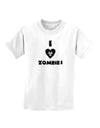 I Heart Zombies - Biohazard Heart Childrens T-Shirt-Childrens T-Shirt-TooLoud-White-X-Small-Davson Sales