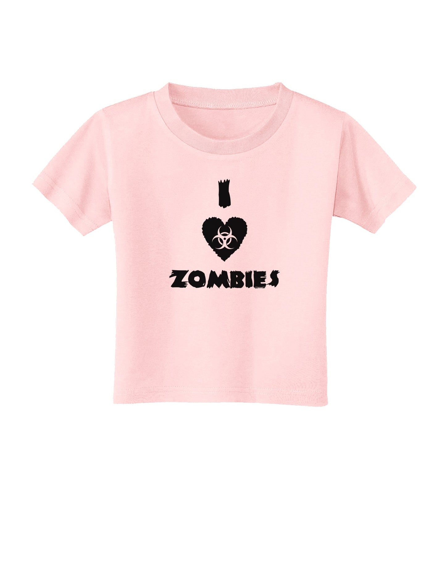 I Heart Zombies - Biohazard Heart Toddler T-Shirt-Toddler T-Shirt-TooLoud-Light-Pink-2T-Davson Sales