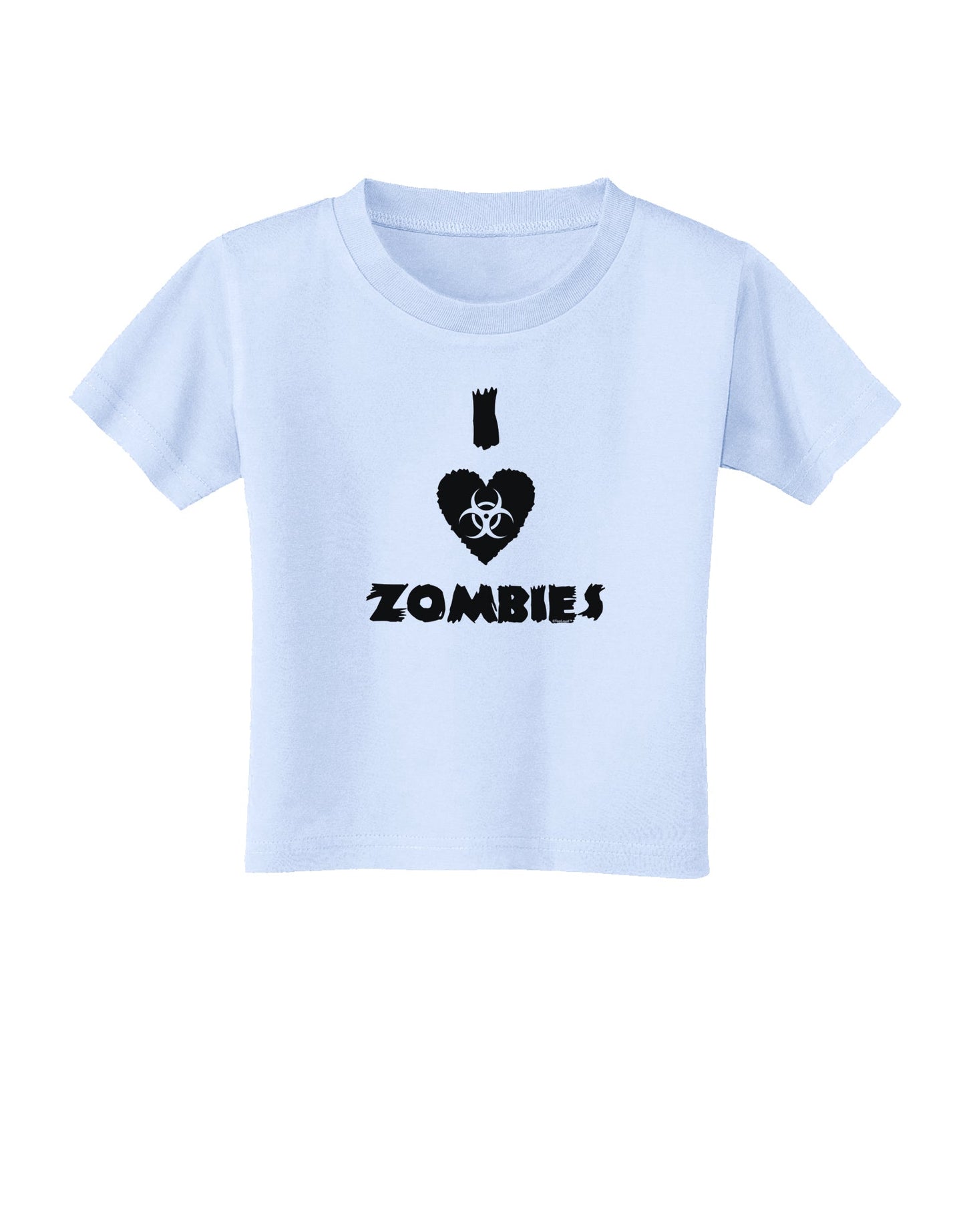 I Heart Zombies - Biohazard Heart Toddler T-Shirt-Toddler T-Shirt-TooLoud-Light-Blue-2T-Davson Sales