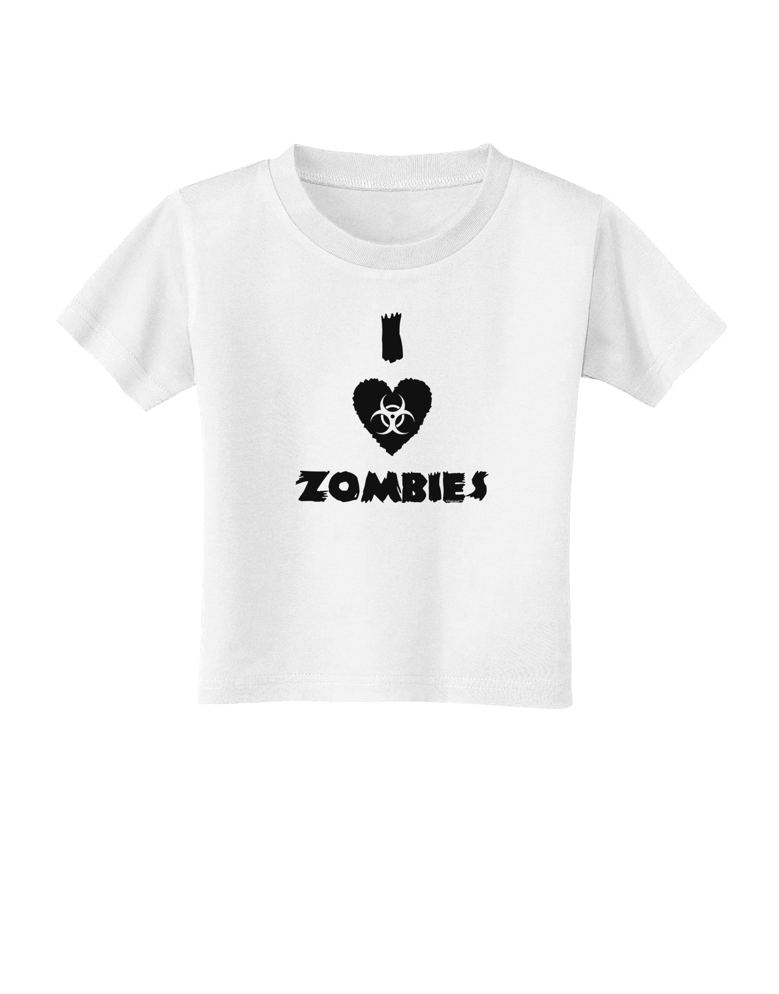 I Heart Zombies - Biohazard Heart Toddler T-Shirt-Toddler T-Shirt-TooLoud-White-2T-Davson Sales