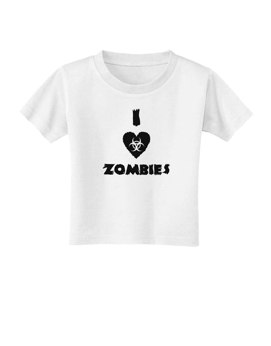 I Heart Zombies - Biohazard Heart Toddler T-Shirt-Toddler T-Shirt-TooLoud-White-2T-Davson Sales