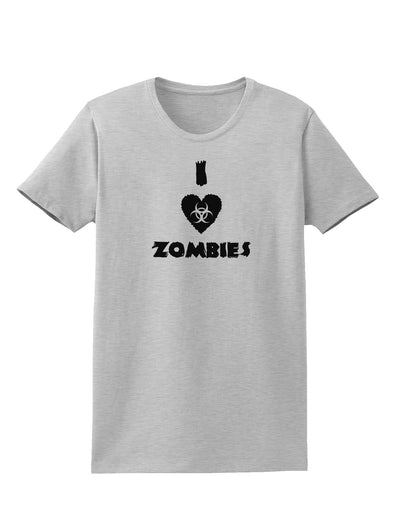 I Heart Zombies - Biohazard Heart Womens T-Shirt-Womens T-Shirt-TooLoud-AshGray-X-Small-Davson Sales