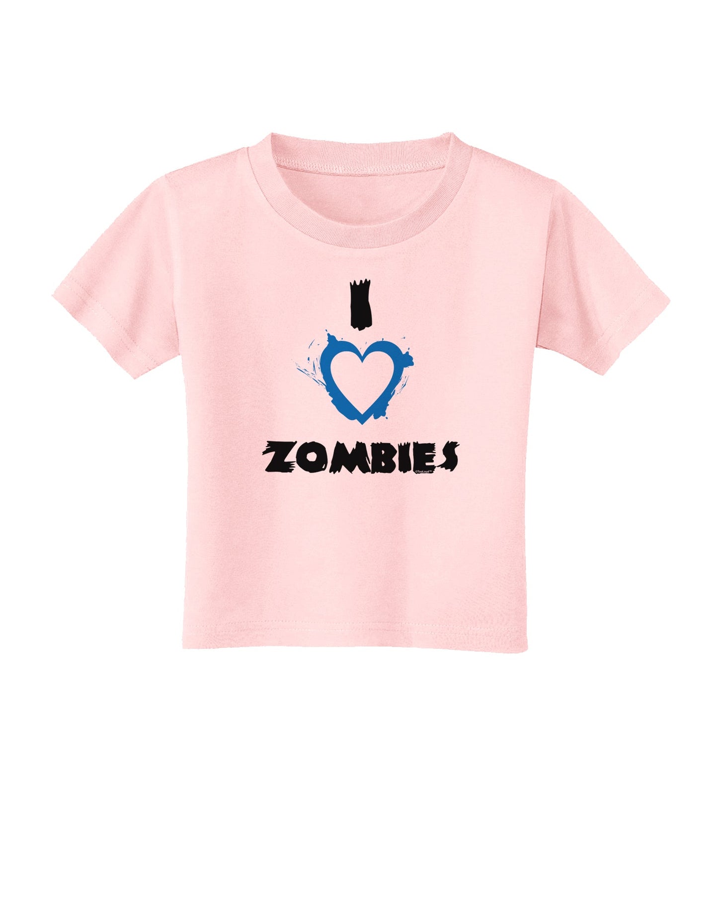 I Heart Zombies - Bloody Heart Blue Toddler T-Shirt-Toddler T-Shirt-TooLoud-Light-Pink-2T-Davson Sales