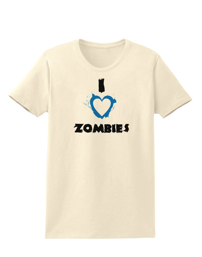 I Heart Zombies - Bloody Heart Blue Womens T-Shirt-Womens T-Shirt-TooLoud-Natural-X-Small-Davson Sales