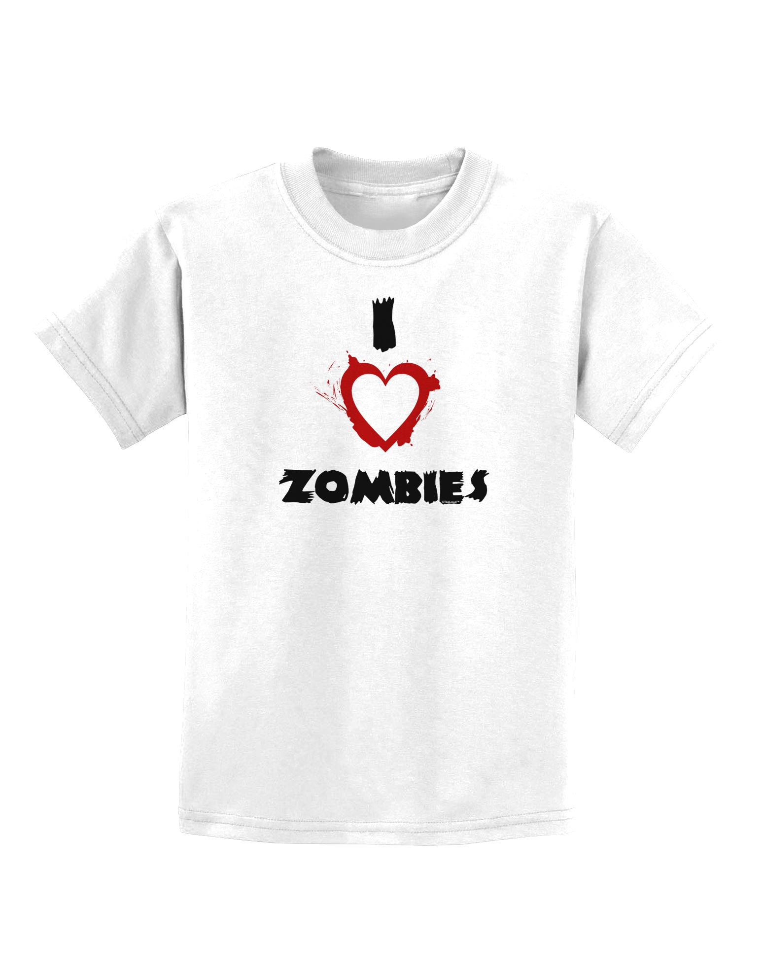 I Heart Zombies - Bloody Heart Childrens T-Shirt-Childrens T-Shirt-TooLoud-White-X-Small-Davson Sales