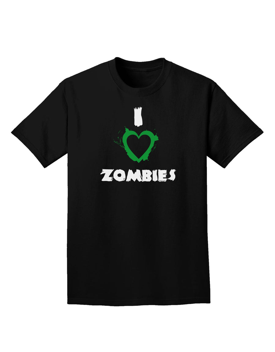 I Heart Zombies - Bloody Heart Green Adult Dark T-Shirt-Mens T-Shirt-TooLoud-Purple-Small-Davson Sales