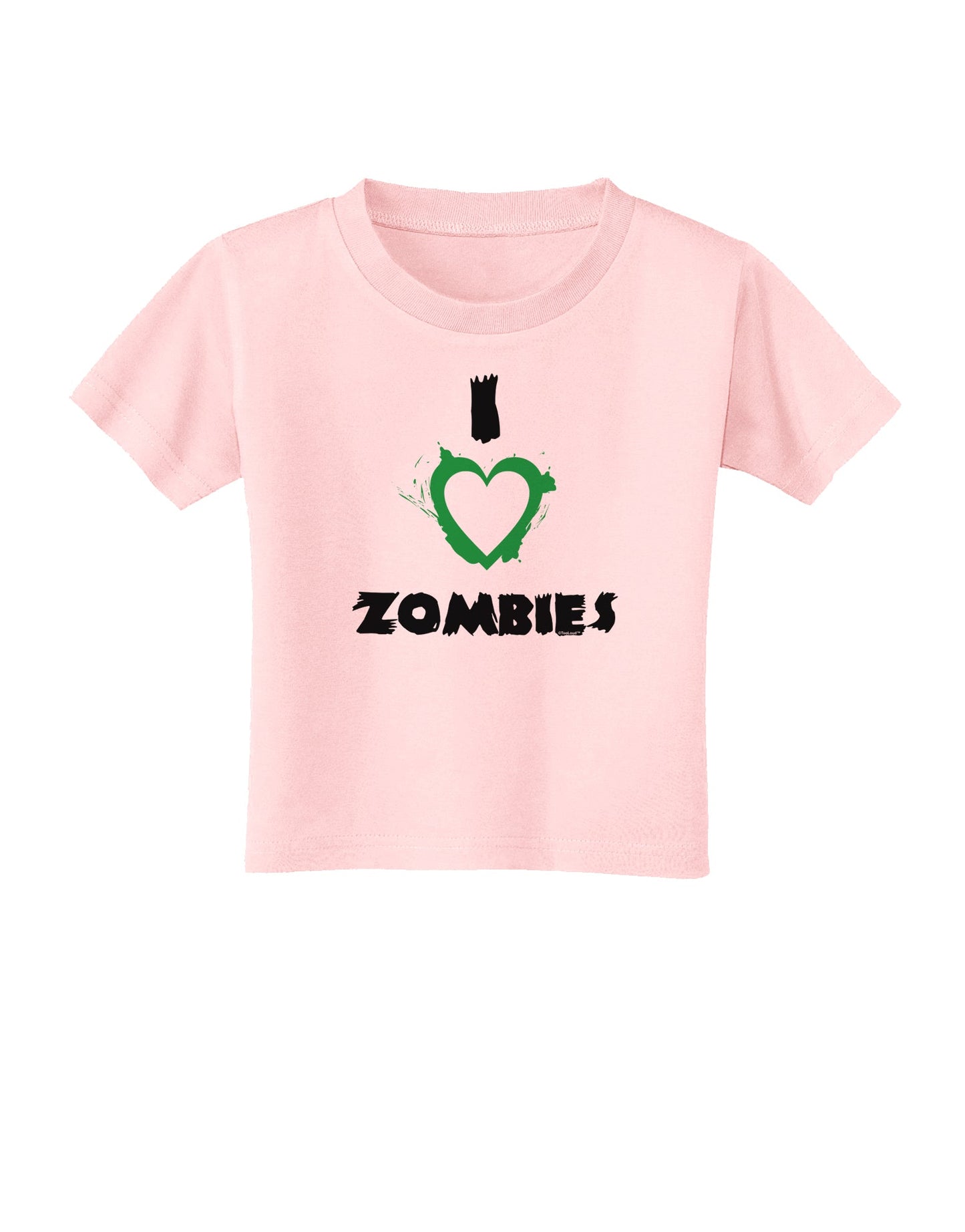 I Heart Zombies - Bloody Heart Green Toddler T-Shirt-Toddler T-Shirt-TooLoud-Light-Pink-2T-Davson Sales