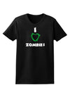 I Heart Zombies - Bloody Heart Green Womens Dark T-Shirt-Womens T-Shirt-TooLoud-Black-X-Small-Davson Sales