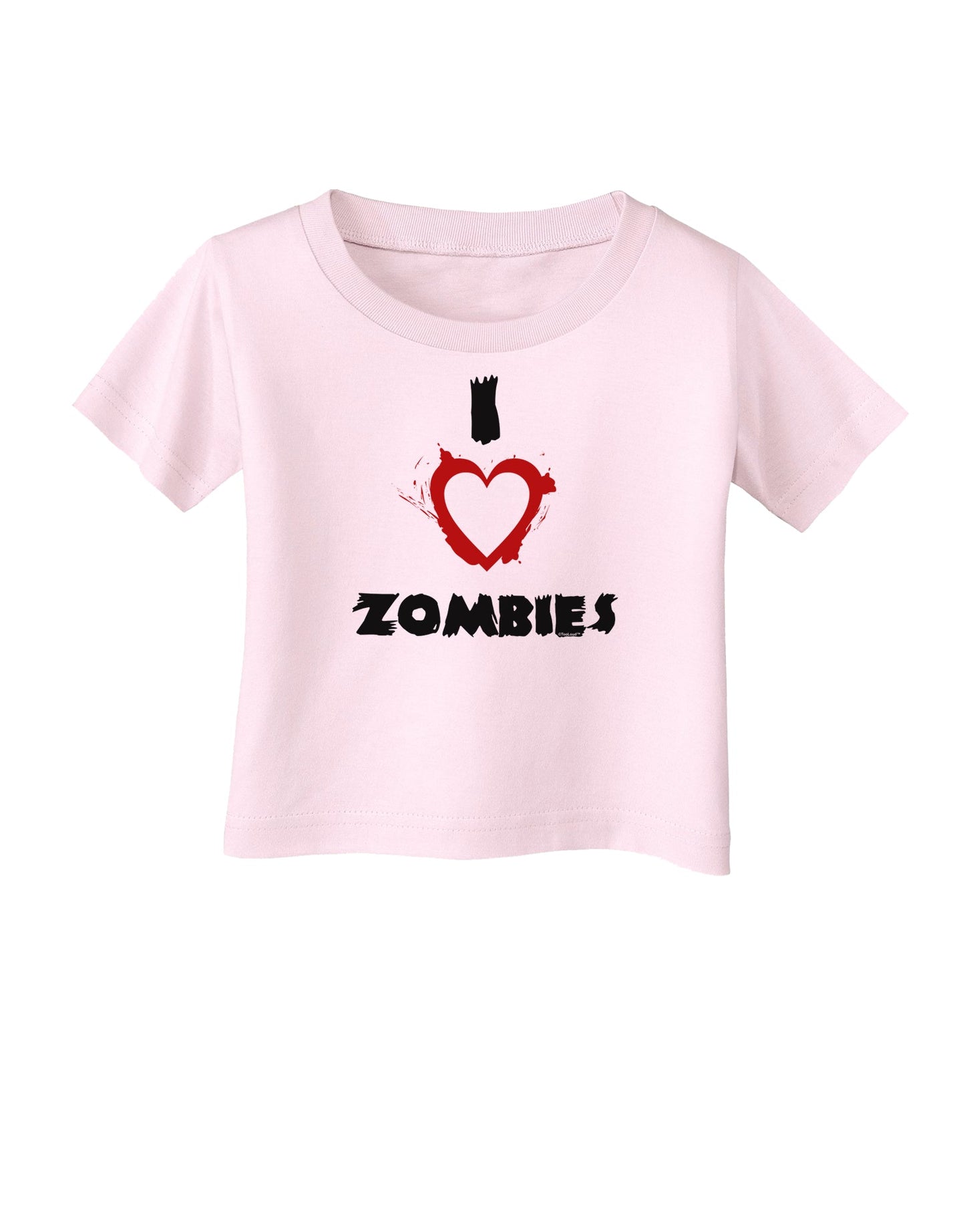 I Heart Zombies - Bloody Heart Infant T-Shirt-Infant T-Shirt-TooLoud-Light-Pink-06-Months-Davson Sales