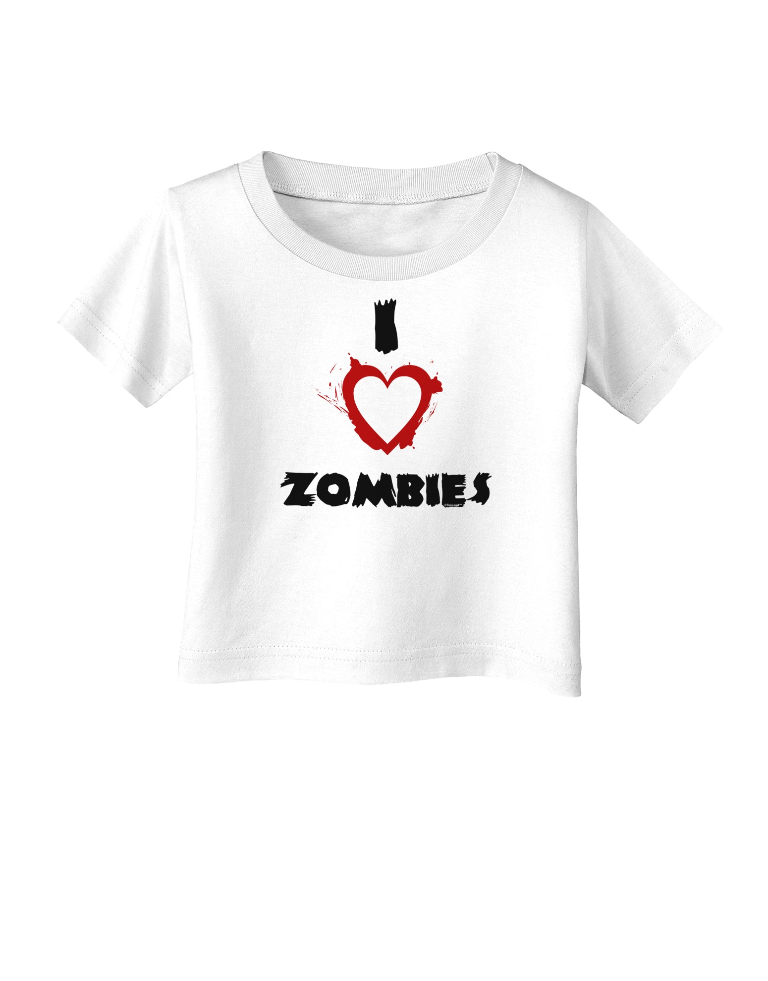 I Heart Zombies - Bloody Heart Infant T-Shirt-Infant T-Shirt-TooLoud-White-06-Months-Davson Sales