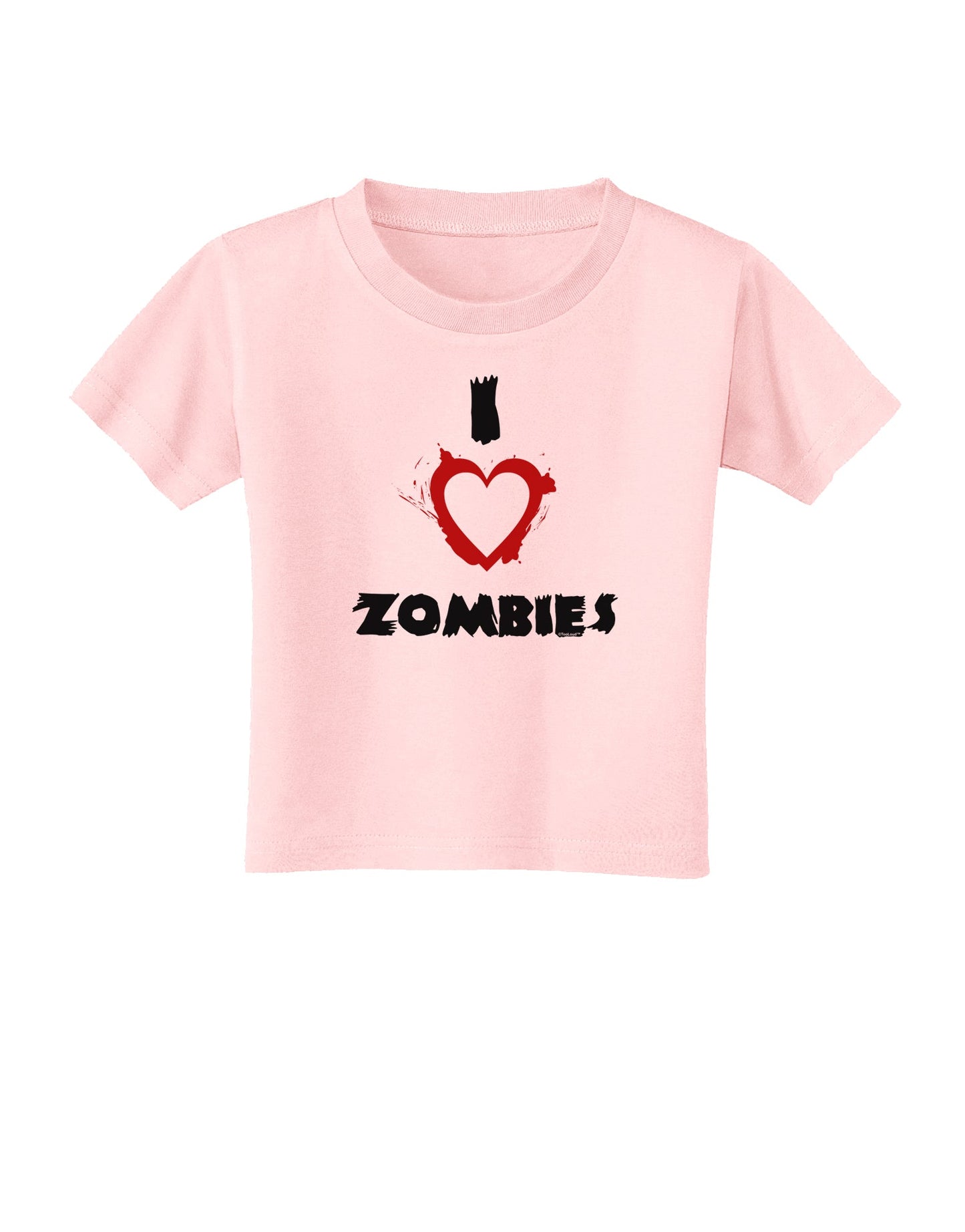 I Heart Zombies - Bloody Heart Toddler T-Shirt-Toddler T-Shirt-TooLoud-Light-Pink-2T-Davson Sales
