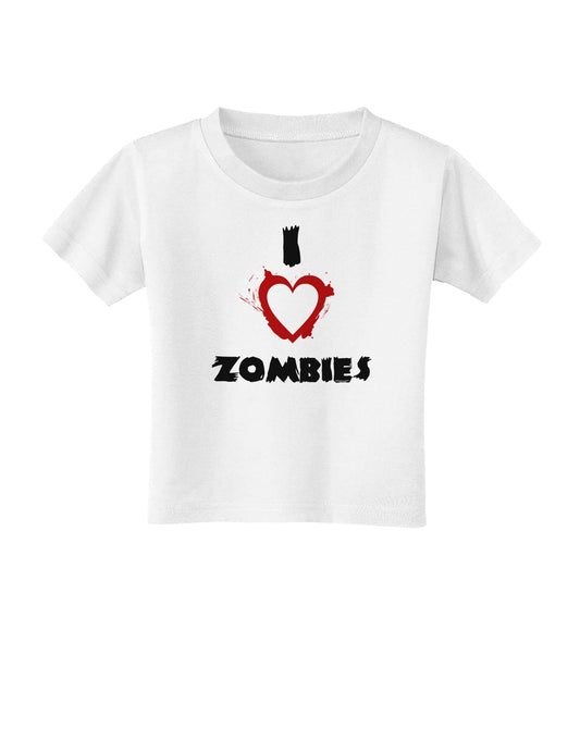 I Heart Zombies - Bloody Heart Toddler T-Shirt-Toddler T-Shirt-TooLoud-White-2T-Davson Sales