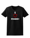 I Heart Zombies - Bloody Heart Womens Dark T-Shirt-Womens T-Shirt-TooLoud-Black-X-Small-Davson Sales