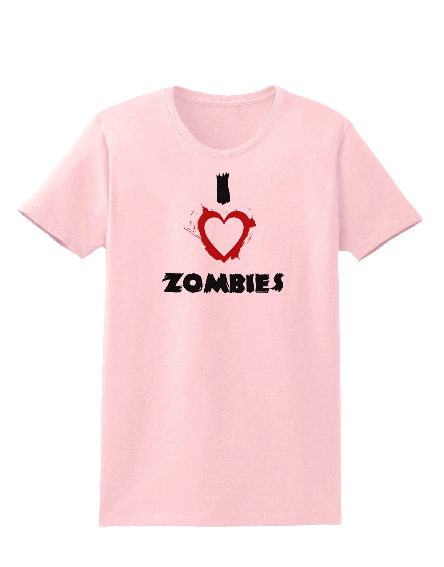 I Heart Zombies - Bloody Heart Womens T-Shirt-Womens T-Shirt-TooLoud-PalePink-X-Small-Davson Sales