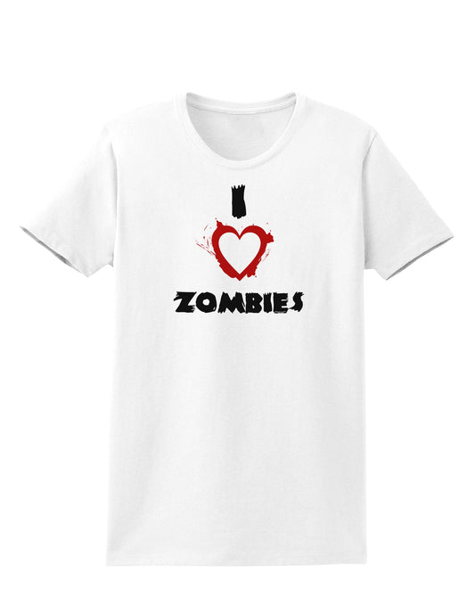 I Heart Zombies - Bloody Heart Womens T-Shirt-Womens T-Shirt-TooLoud-White-X-Small-Davson Sales