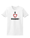 I Heart Zombies - Bloody Heart Womens T-Shirt-Womens T-Shirt-TooLoud-White-X-Small-Davson Sales