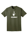 I Heart Zombies - Funny - Halloween Adult Dark T-Shirt-Mens T-Shirt-TooLoud-Military-Green-Small-Davson Sales