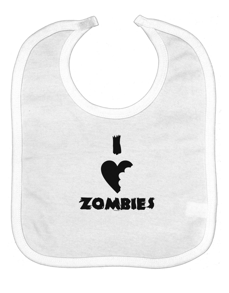 I Heart Zombies - Funny - Halloween Baby Bib