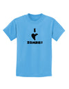 I Heart Zombies - Funny - Halloween Childrens T-Shirt-Childrens T-Shirt-TooLoud-Aquatic-Blue-X-Small-Davson Sales