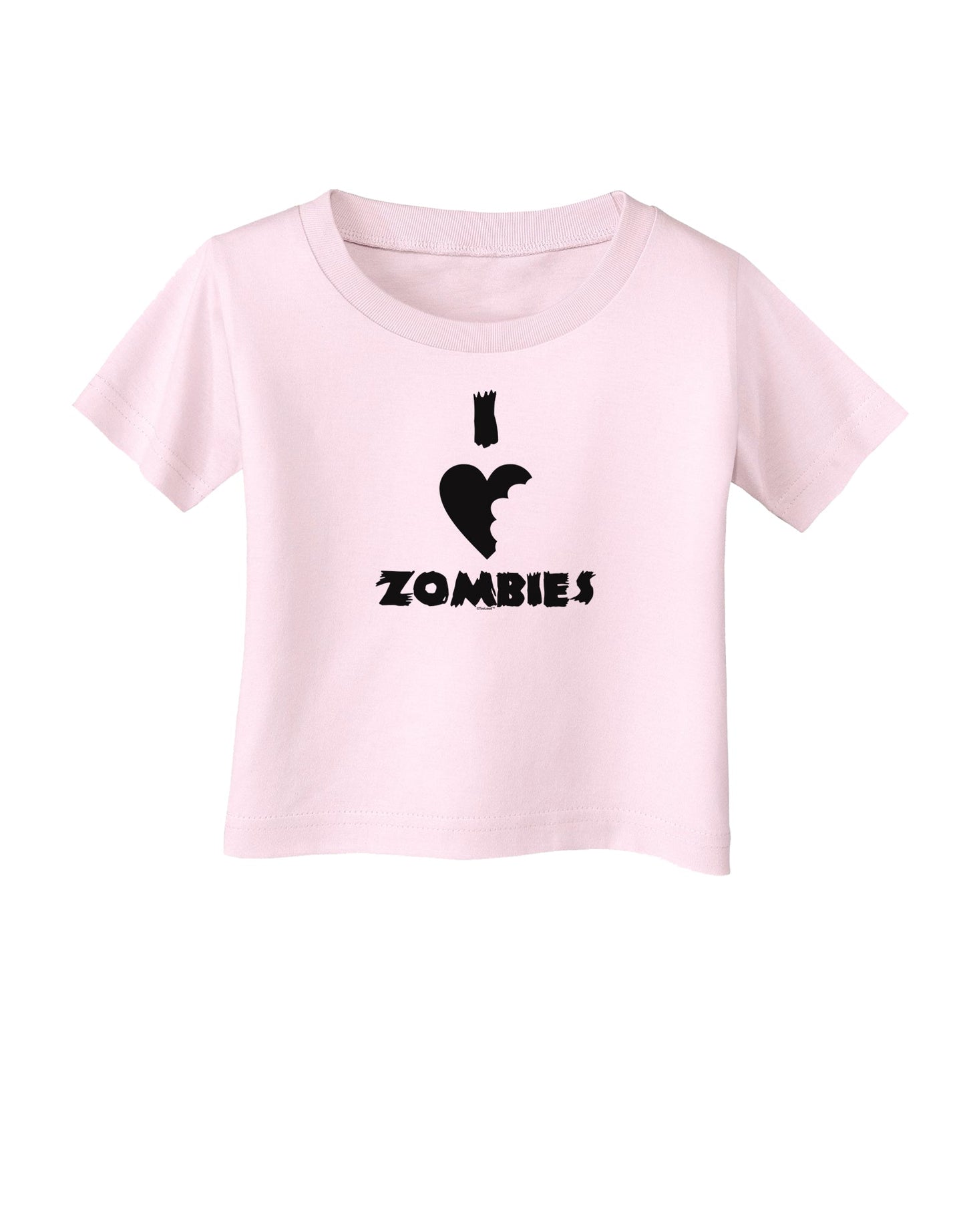 I Heart Zombies - Funny - Halloween Infant T-Shirt-Infant T-Shirt-TooLoud-Light-Pink-06-Months-Davson Sales