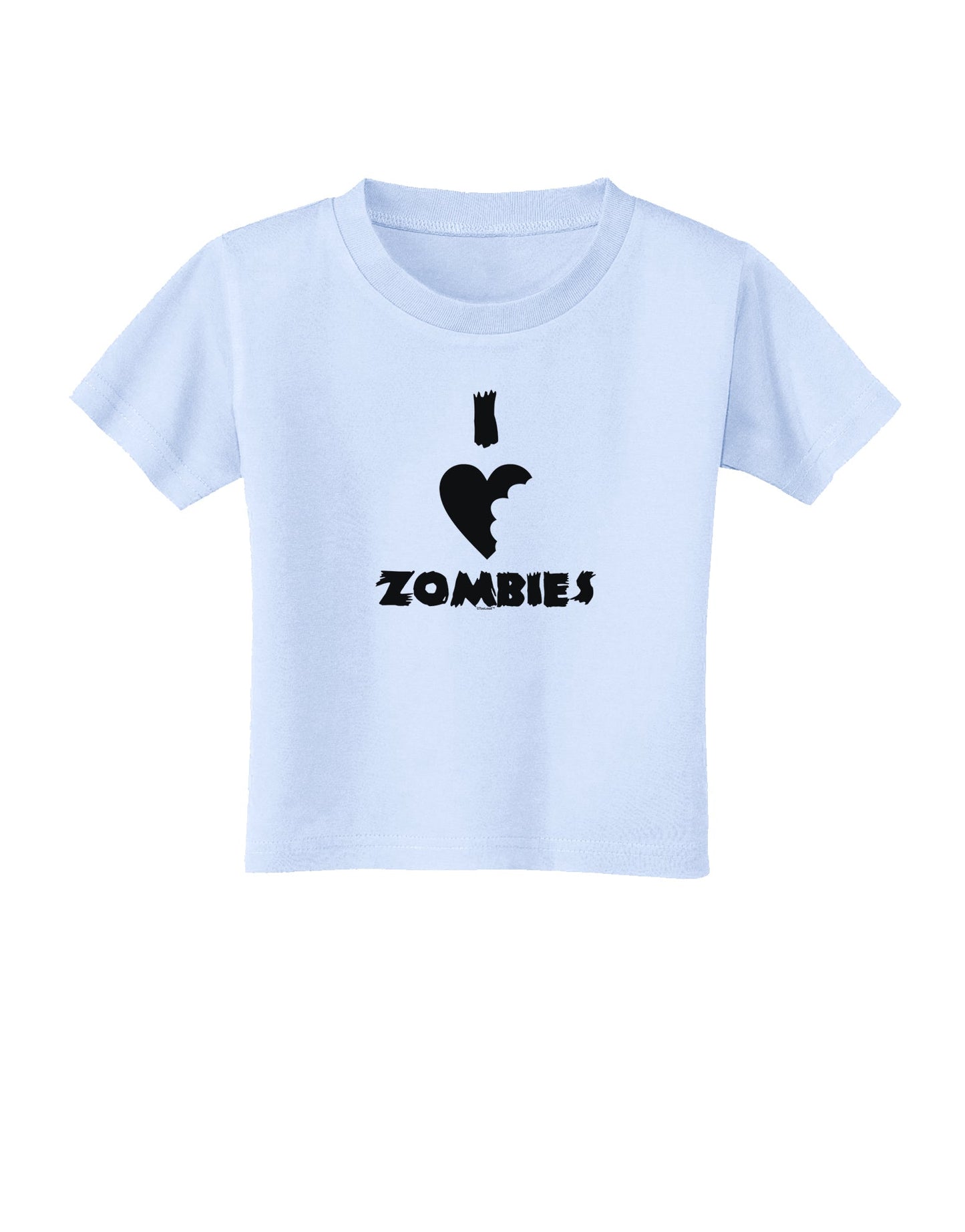 I Heart Zombies - Funny - Halloween Toddler T-Shirt-Toddler T-Shirt-TooLoud-Light-Blue-2T-Davson Sales