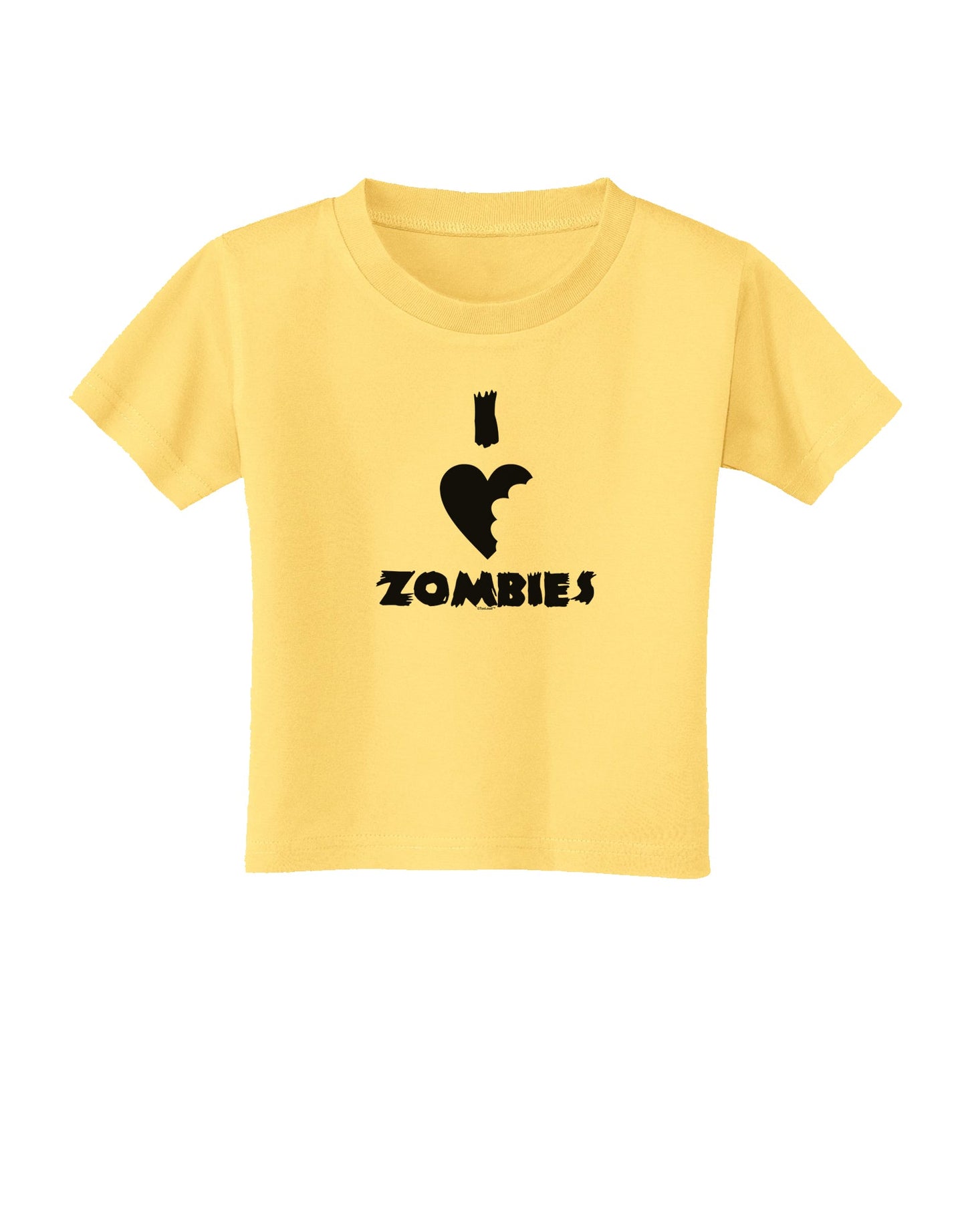 I Heart Zombies - Funny - Halloween Toddler T-Shirt-Toddler T-Shirt-TooLoud-Daffodil-Yellow-2T-Davson Sales