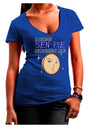 I Hope Sen-Pie Notices Me Juniors V-Neck Dark T-Shirt-Womens V-Neck T-Shirts-TooLoud-Royal-Blue-Juniors Fitted Small-Davson Sales