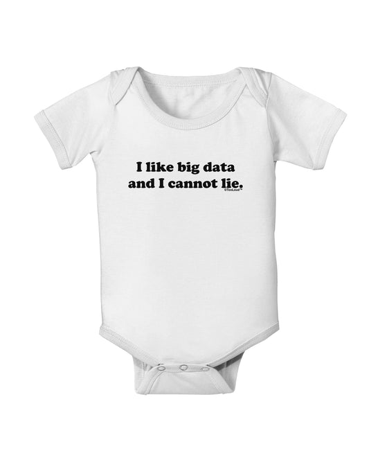 I Like Big Data Baby Romper Bodysuit by TooLoud-Baby Romper-TooLoud-White-06-Months-Davson Sales
