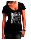 I Like Big Stacks -of books- Womens V-Neck Dark T-Shirt-Womens V-Neck T-Shirts-TooLoud-Black-Juniors Fitted Small-Davson Sales