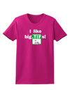 I Like Big Tifs Womens Dark T-Shirt-TooLoud-Hot-Pink-Small-Davson Sales