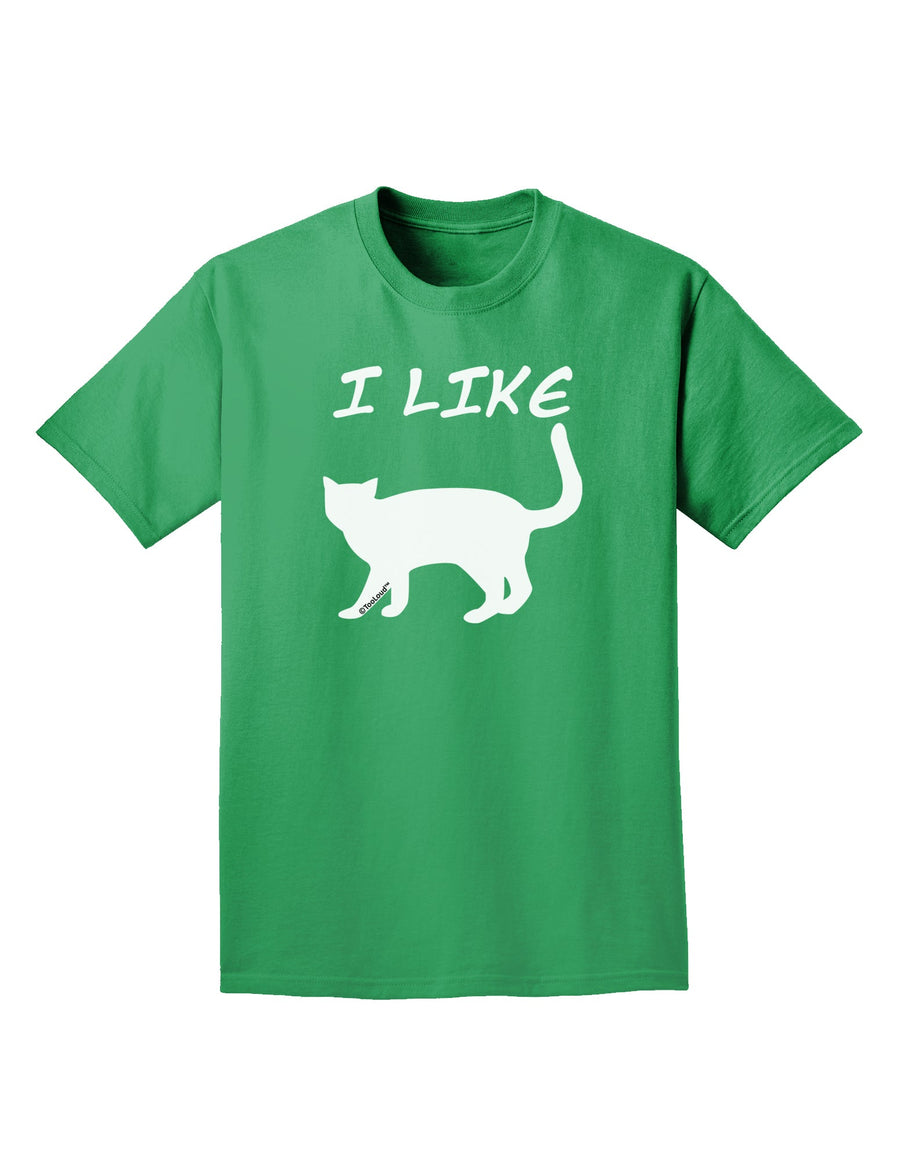 I Like Cat Silhouette Design Adult Dark T-Shirt by TooLoud-Mens T-Shirt-TooLoud-Purple-Small-Davson Sales