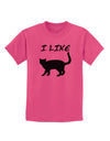 I Like Cat Silhouette Design Childrens T-Shirt by TooLoud-Childrens T-Shirt-TooLoud-Sangria-X-Small-Davson Sales