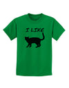 I Like Cat Silhouette Design Childrens T-Shirt by TooLoud-Childrens T-Shirt-TooLoud-Kelly-Green-X-Small-Davson Sales