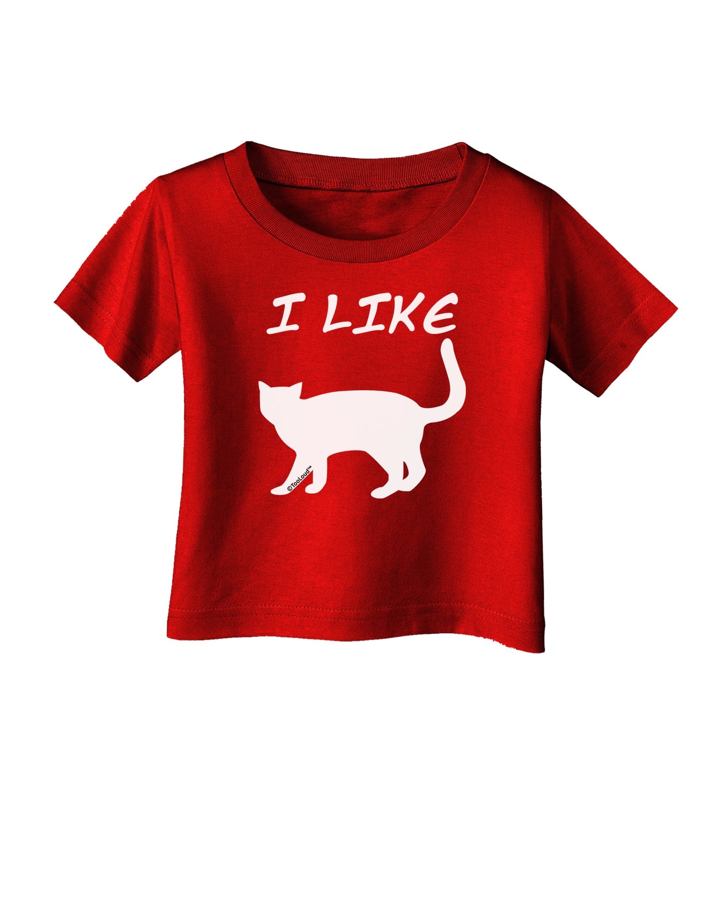 I Like Cat Silhouette Design Infant T-Shirt Dark by TooLoud-Infant T-Shirt-TooLoud-Red-06-Months-Davson Sales