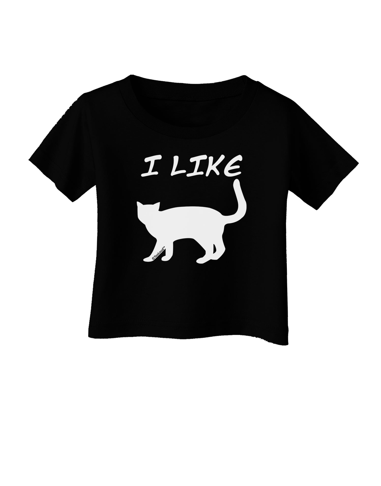 I Like Cat Silhouette Design Infant T-Shirt Dark by TooLoud-Infant T-Shirt-TooLoud-Black-06-Months-Davson Sales