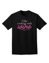 I Like Cooking With Wine Adult Dark T-Shirt by TooLoud-Mens T-Shirt-TooLoud-Black-Small-Davson Sales