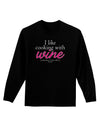 I Like Cooking With Wine Adult Long Sleeve Dark T-Shirt by TooLoud-TooLoud-Black-Small-Davson Sales