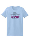 I Like Cooking With Wine Womens T-Shirt by TooLoud-Womens T-Shirt-TooLoud-Light-Blue-X-Small-Davson Sales