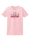 I Like Cooking With Wine Womens T-Shirt by TooLoud-Womens T-Shirt-TooLoud-PalePink-X-Small-Davson Sales