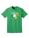 I Like Irish Cat Silhouette Adult Dark T-Shirt by TooLoud-Mens T-Shirt-TooLoud-Kelly-Green-Small-Davson Sales