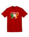 I Like Irish Cat Silhouette Adult Dark T-Shirt by TooLoud-Mens T-Shirt-TooLoud-Red-Small-Davson Sales