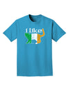 I Like Irish Cat Silhouette Adult Dark T-Shirt by TooLoud-Mens T-Shirt-TooLoud-Turquoise-Small-Davson Sales