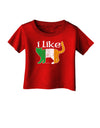 I Like Irish Cat Silhouette Infant T-Shirt Dark by TooLoud-Infant T-Shirt-TooLoud-Red-06-Months-Davson Sales