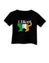 I Like Irish Cat Silhouette Infant T-Shirt Dark by TooLoud-Infant T-Shirt-TooLoud-Black-06-Months-Davson Sales