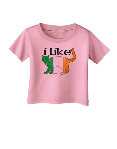 I Like Irish Cat Silhouette Infant T-Shirt by TooLoud-Infant T-Shirt-TooLoud-Candy-Pink-06-Months-Davson Sales