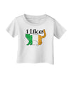 I Like Irish Cat Silhouette Infant T-Shirt by TooLoud-Infant T-Shirt-TooLoud-White-06-Months-Davson Sales