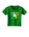 I Like Irish Cat Silhouette Toddler T-Shirt Dark by TooLoud-Toddler T-Shirt-TooLoud-Clover-Green-2T-Davson Sales